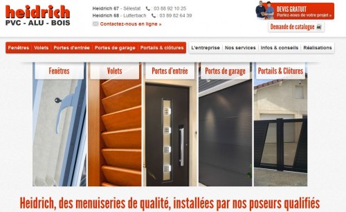 Site des Menuiseries Heidrich